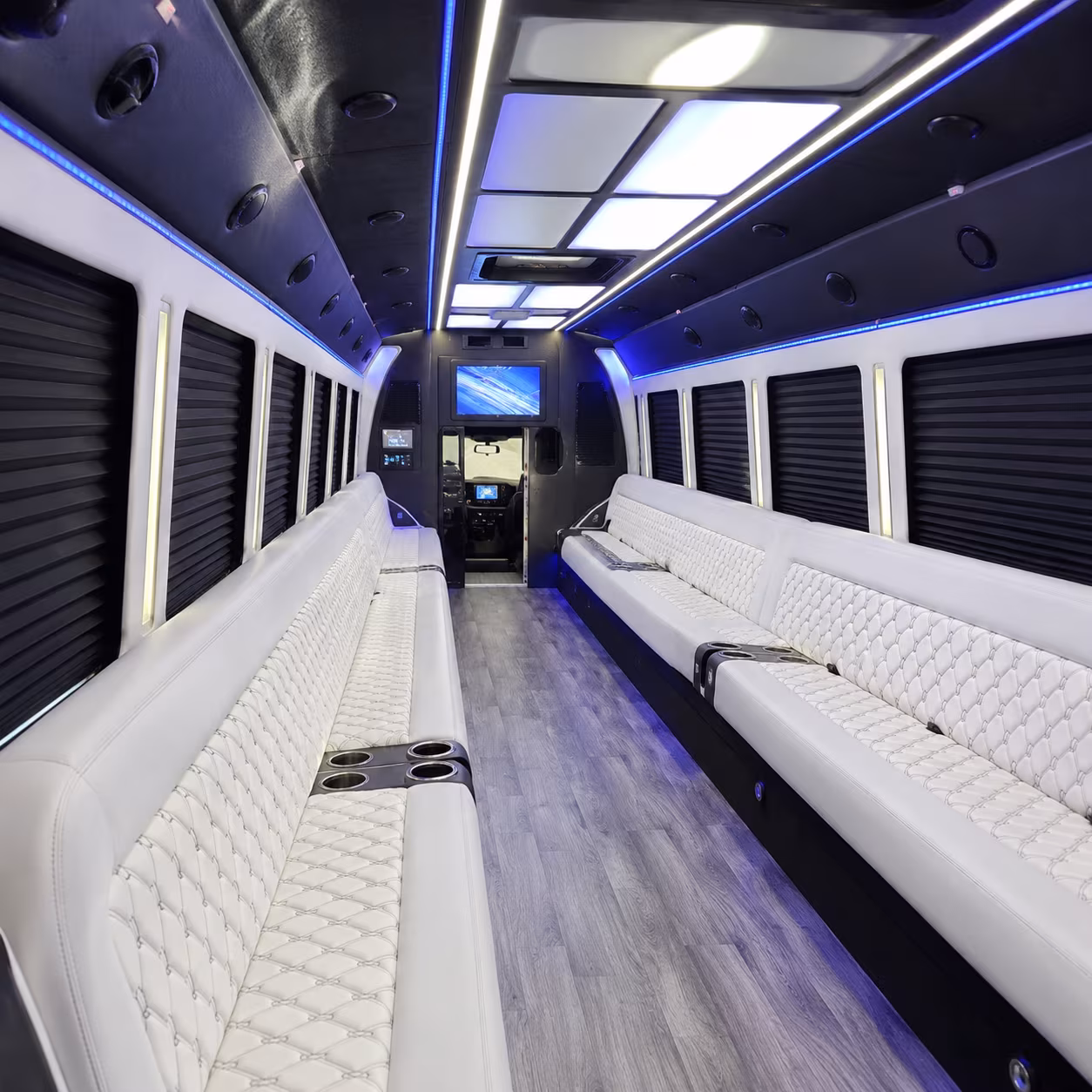 grand prairie party bus rental interior